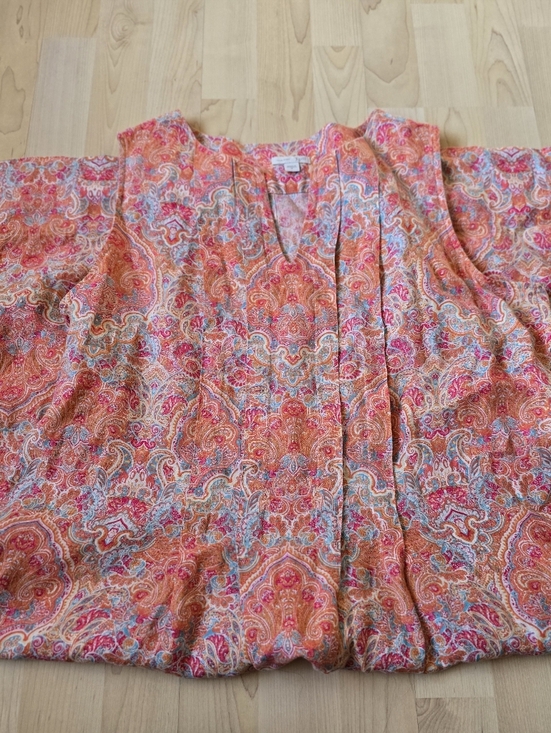 J. Jill Dresses & Skirts - J.Jill Love Linen 100% Linen Paisley Print Dress With Pockets Size Mediun